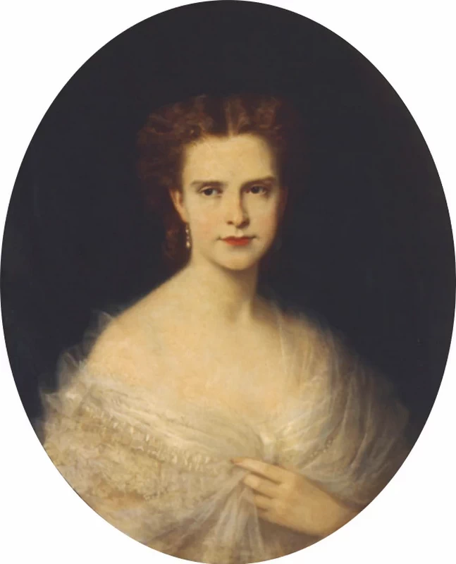 Ritratto di Maria Pia, regina del Portogallo (1865 - 68), Palazzo Nazionale Ajuda, Lisbona